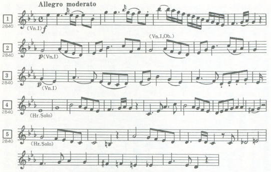 ホルン協奏曲第４番変ホ長調K.４９５